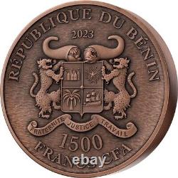 GIANT PANDA 1 Kg Kilo Copper Coin 1500 Francs Benin 2023 Mintage Of 2023