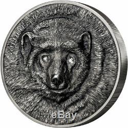 GULO GULO Wolverine Wildlife 1 Kg Kilo Silver Coin 20000 Togrog Mongolia 2020