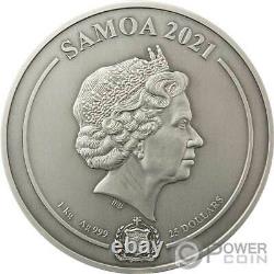 HARRY POTTER IN HOGWARTS Multiple Layer 1 Kg Kilo Silver Coin 25$ Samoa 2021