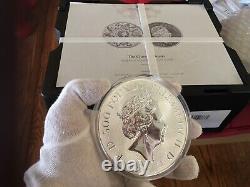 IN-HAND FAST SHIPPING 1 Kilo 32.15oz Queen Beasts COMPLETER 9999 Fine Silver