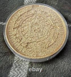 Korea AZTEC SUN STONE Gilded Stackable 1 Kilo Silver Stacker 2023 90/ 99 MADE