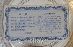 Large China Construction Bank 999 Silver Kilo Dragon Rare