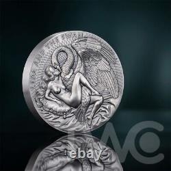 Leda and the Swan Celestial Beauty 1 kilo Silver Coin CFA Cameroon 2023