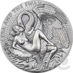 Leda and the Swan Celestial Beauty 1 kilo Silver Coin CFA Cameroon 2023