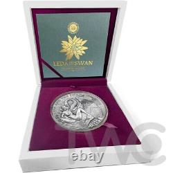 Leda and the Swan Celestial Beauty 1 kilo Silver Coin CFA Cameroon 2023