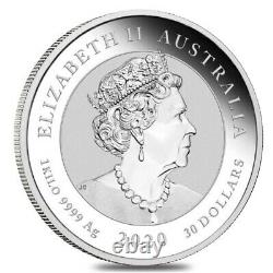 Lot of 2 2020 1 Kilo Silver Australian Bull and Bear Coin Perth Mint. 9999