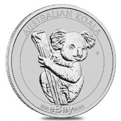 Lot of 2 2020 1 Kilo Silver Australian Koala Perth Mint. 9999 Fine BU In Cap