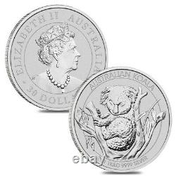 Lot of 2 2021 1 Kilo Silver Australian Koala Perth Mint. 9999 Fine BU In Cap
