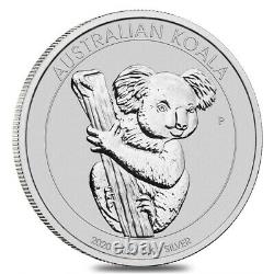 Lot of 5 2020 1 Kilo Silver Australian Koala Perth Mint. 9999 Fine BU In Cap