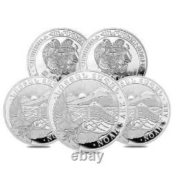 Lot of 5 2023 Armenia 1 Kilo Noah's Ark Silver Coin 10000 Dram BU