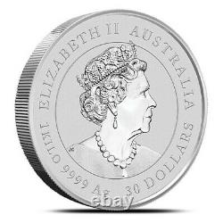 Lunar Ox 1 Kilo Silver. 2021. Mint condition. Silver bullion. Silver coin. AUS