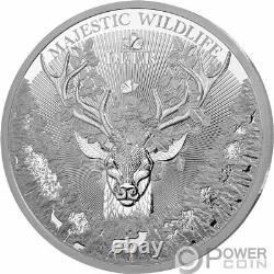 MAJESTIC WILDLIFE The Deer 1 Kg Kilo Silver Coin 25$ Samoa 2020