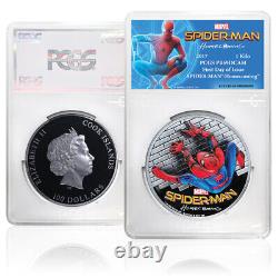 Marvel Spider-Man Homecoming 2017 1 Kilo PCGS PR69DCAM First Day of Issue