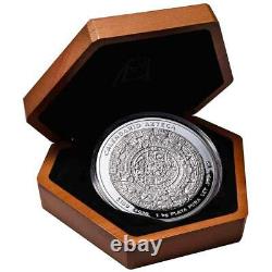 Mexico 100 Pesos 2020-Aztec Calendar 1 Kilo Silver Prooflike
