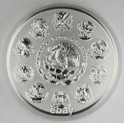 Mexico 2014 Kilo Gram 32.15 Oz Silver Libertad Coin GEM BU Proof Like +BOX & COA