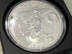 Mickey Mouse Disney Steamboat Willie Proof 2015 Kilo Niue $100 Silver Coin