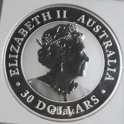 NGC MS 70 Australia 30 dollars 2019 P kookaburra 1 kilo Fine Silver
