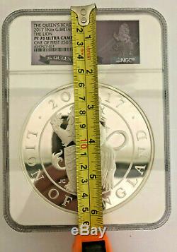 NGC PF 70 The Lion of England UK Silver Proof One Kilo Coin The Queen's Beasts