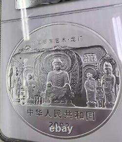NGC PF69 China 2002 Chinese Grottoes Art Longmen Buddha 1 Kilo Silver Coin