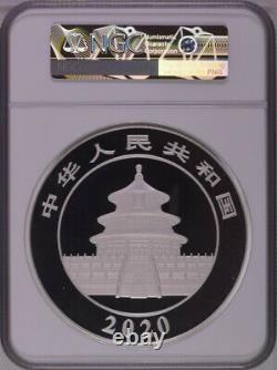 NGC PF70 2020 China Panda 1 Kilo Silver Coin with COA