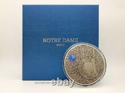 Niue 2020 50$ Cathedral NOTRE DAME de Paris TIFFANY GLASS 1 KILO Silver Coin