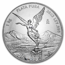 ON HAND 2023 Libertad 1 Kilo Mexico Silver Coin. 999+ Mexican Banco de México