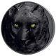 Palau $25 2022 1/2-kilo Silver Hunters By The Night Black Panther Uhr Obsidian