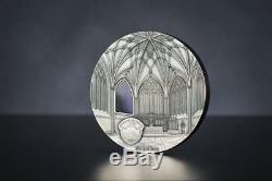 Palau 2017 $50 Tiffany Wells Cathedral 1 kg Silver-Kilo Coin Limited Edition