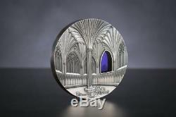 Palau 2017 $50 Tiffany Wells Cathedral 1 kg Silver-Kilo Coin Limited Edition