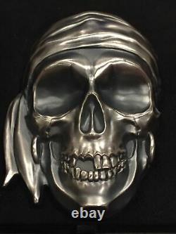 Palau Pirate'Big Skull' 1/2 Kilo (500 grams). 999 silver (500 mintage) OGP