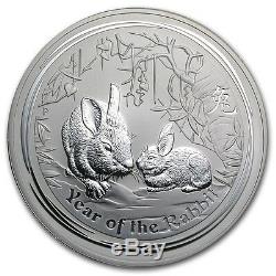 Perth Mint Australia $30 Lunar Series II Rabbit 2011 1 kg kilo. 999 Silver Coin