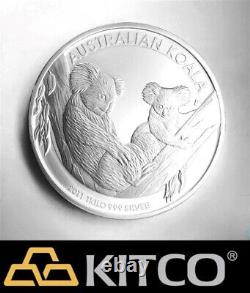 Perth Mint Australian Koala 2011 1 Kg Fine Silver Coin 999