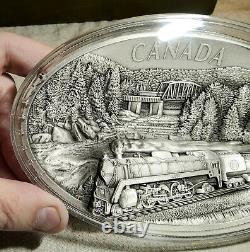 RARE. 999 SILVER 100 YEARS THE CANADIAN NATIONAL RAILWAY (CN) KILO COIN 1 of 400