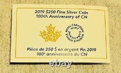 RARE. 999 SILVER 100 YEARS THE CANADIAN NATIONAL RAILWAY (CN) KILO COIN 1 of 400