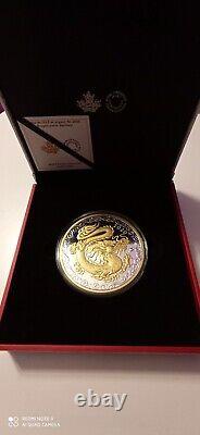 Royal Canadian Mint 2020 1/2 Kilo Lucky Dragon 999 Fine Silver Coin