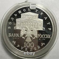 Russia USSR 1996 100 Roubles silver PROOF KILO BALLET nutcracker in Mint Capsule