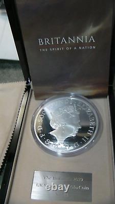 Silver Coins 2019 Britannia 1 Kilo Solid Proof£500 Coin An Absolute Gem