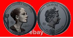 Silvercoin 1 Kilo Audrey Hepburn Shadow Minting 60 Aniversario Samoa 2021