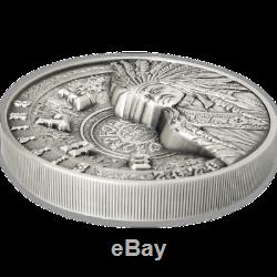 Sitting Bull Multilayer Kilo Coin 1 Kilo Antique finish Silver Coin Samoa 2020