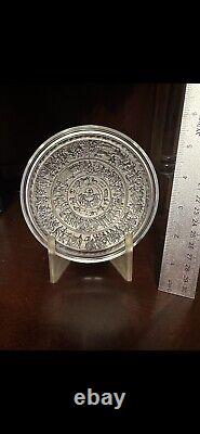 South Korea Achilles Shield 1 Kilo Silver Antiqued Concave Stacker