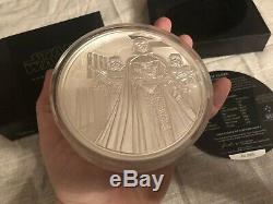 Star Wars Kilo. 999 Silver Coin Round Darth Vader New Zealand Mint
