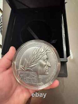 The Divine Comedy Inferno Dante Alighieri 1 kilo Silver Coin CFA Cameroon 2021