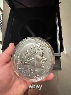 The Divine Comedy Inferno Dante Alighieri 1 kilo Silver Coin CFA Cameroon 2021