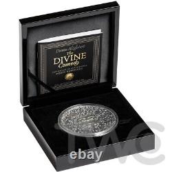 The Divine Comedy Inferno Dante Alighieri 1 kilo Silver Coin CFA Cameroon 2021