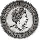 The Last Queen Elizabeth Portrait Dragon/tiger 2 Kilo Antiqued Silver $60 Coin