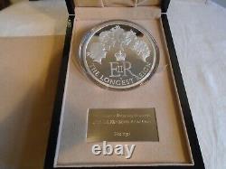 The Longest Reigning Monarch 2015 Uk Silver Proof Kilo Coin Limited Edition Box
