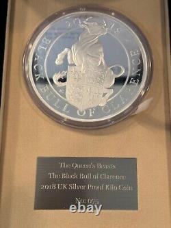 The Queen's Beasts The Black Bull of Clarence 1 Kilo Silver Proof Coin