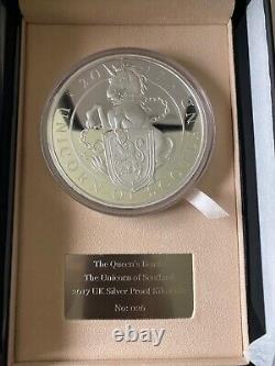 The Queen's Beasts, The Unicorn of Scotland, 2017 UK Silver Proof Kilo Coin