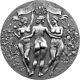 Three Graces Celestial Beauty 1 Kilo Antique Finish Silver Coin Cameroon 2022