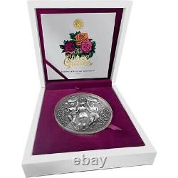 Three Graces Celestial Beauty 1 Kilo Antique finish Silver Coin Cameroon 2022